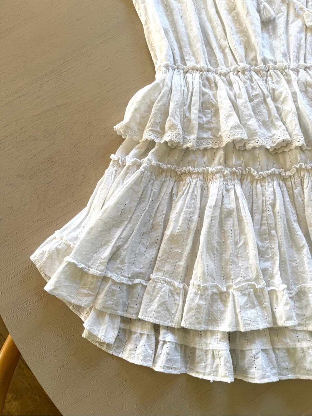 MISA Los Angeles | LILIAN DRESS IN WHITE | Color: White | Size: M - Picture 4 of 5